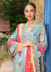 Kinara Series By Schick Embroidered Doriya 3 Piece Unstitched Suit SDH25KS D-DE-08